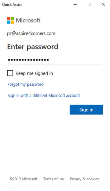 Microsoft Account Login Password